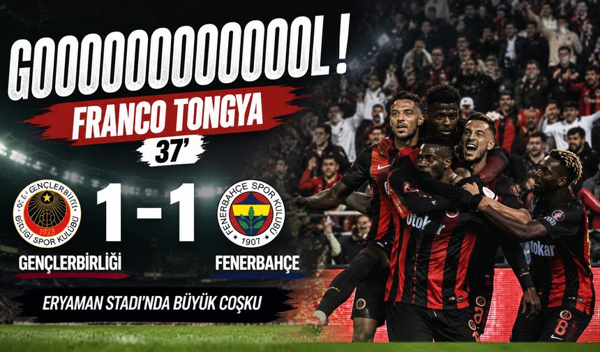 Eryaman Stadı’nda yer yerinden oynadı! Tongya’nın golü böyle kutlandı