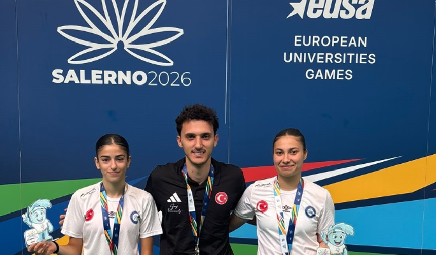 Ankara'nın gururu oldular! Gazi Üniversitesi sporcuları Avrupa'da kürsüye çıktı
