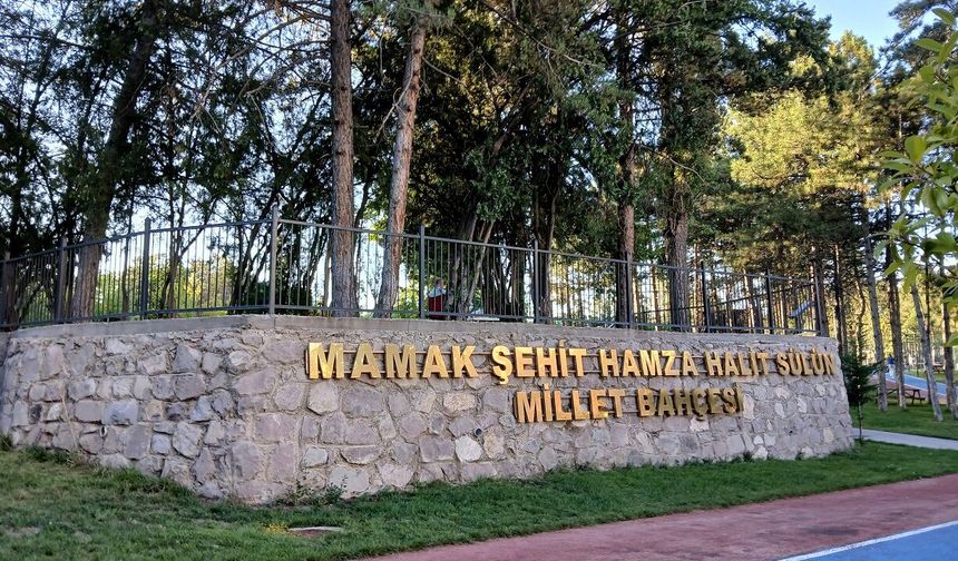 Mamak’ın yeni nefes alanı: Şehit Hamza Halit Sülün Millet Bahçesi