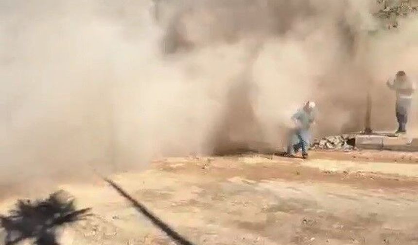 Yıkım sırasında 6 katlı bina bir anda çöktü: Ortalık toz bulutuna döndü