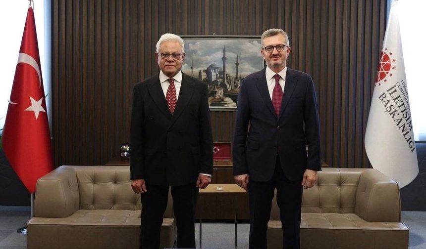 Duran, Pakistan'ın Ankara Büyükelçisi Junaid ile görüştü: İletişim alanında iş birliği mesajı
