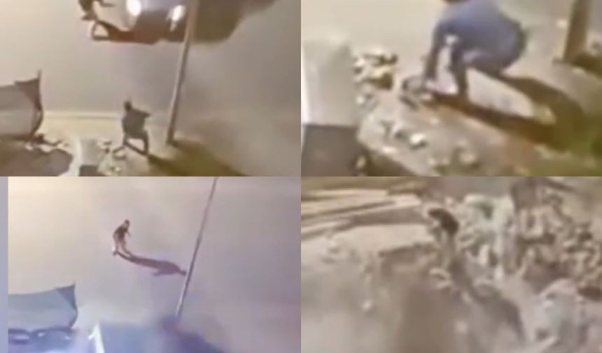 Ağabeyine aracıyla çarpıp çukura uçtu: Hastaneden çıkan kardeş tutuklandı
