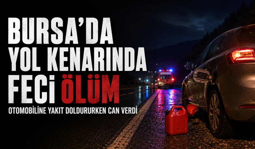 Bursa’da yol kenarında feci ölüm: Otomobiline yakıt doldururken can verdi