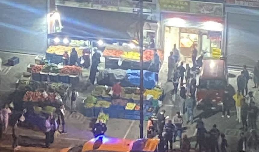 Ankara Altındağ’da manav esnafı arasında sopalı kavga