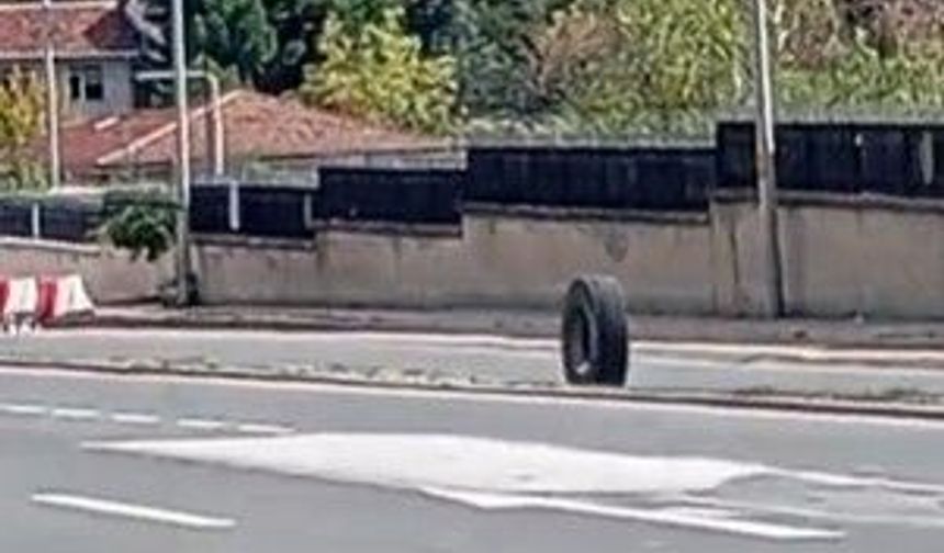 Ankara'da şaşkına çeviren olay! Seyir halindeki EGO otobüsünün lastikleri koptu