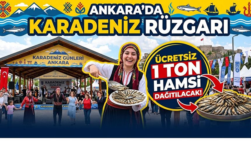 Ankara'da bu festival kaçmaz! 1 ton hamsi ikram edilecek