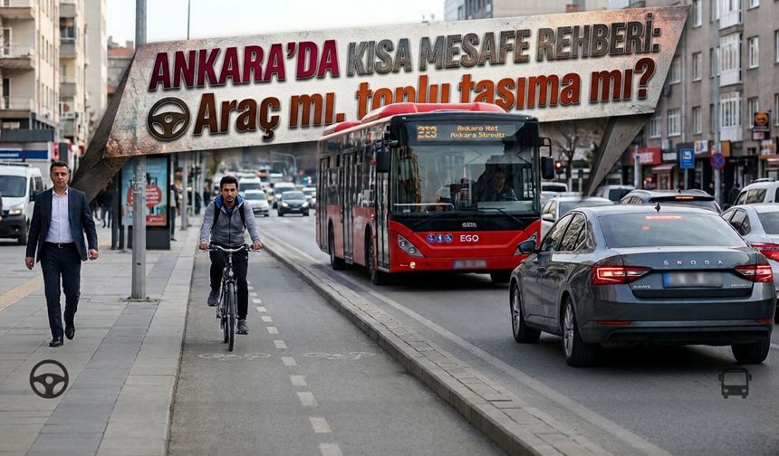 Ankara’da kısa mesafe ulaşım rehberi: Araç mı, toplu taşıma mı?