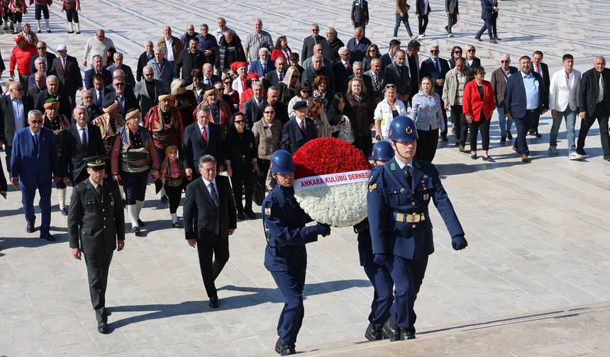 Atatürk’ün Ankara hemşehriliğinin 104. yılı Anıtkabir’de anıldı