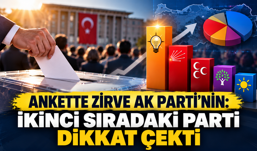 Ankette zirve AK Parti’nin: İkinci sıradaki parti dikkat çekti