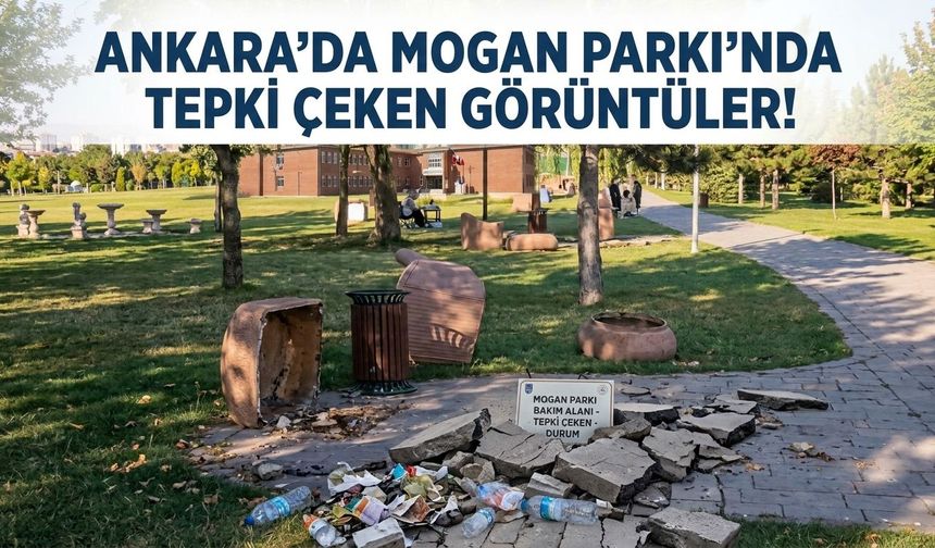 Ankara Mogan Parkı’nda tepki çeken görüntüler!