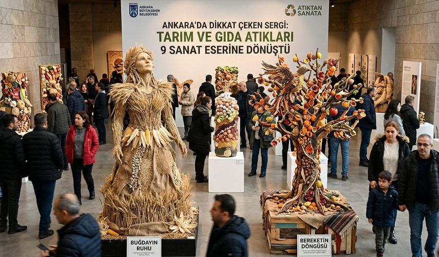 Ankara’da atıklar sanat eserine dönüştü! Sergi ziyarete açıldı